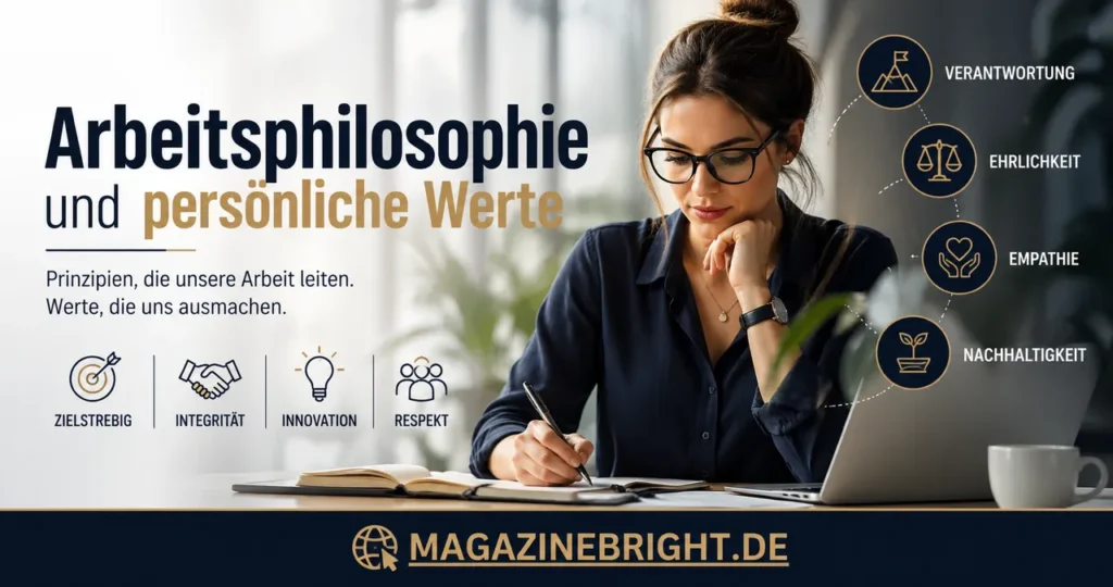 Arbeitsphilosophie und persönliche Werte