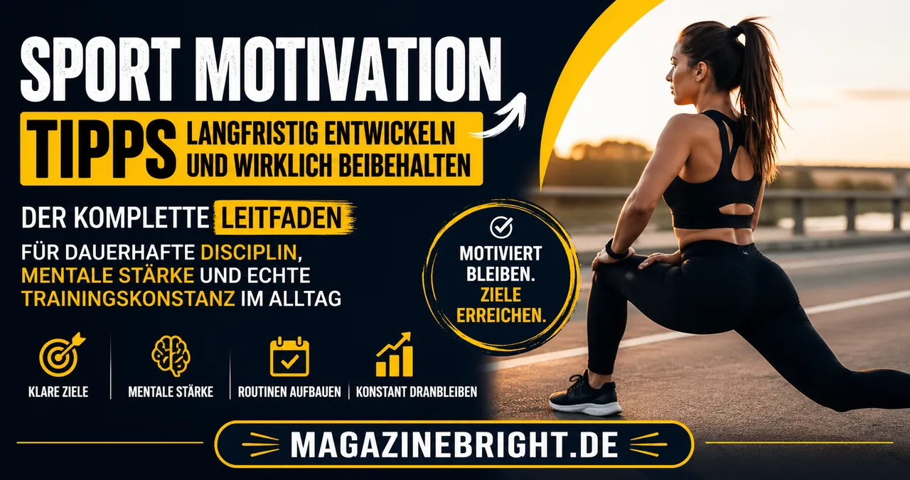 Sport Motivation Tipps langfristig entwickeln und wirklich beibehalten – der komplette Leitfaden für dauerhafte Disziplin, mentale Stärke und echte Trainingskonstanz im Alltag