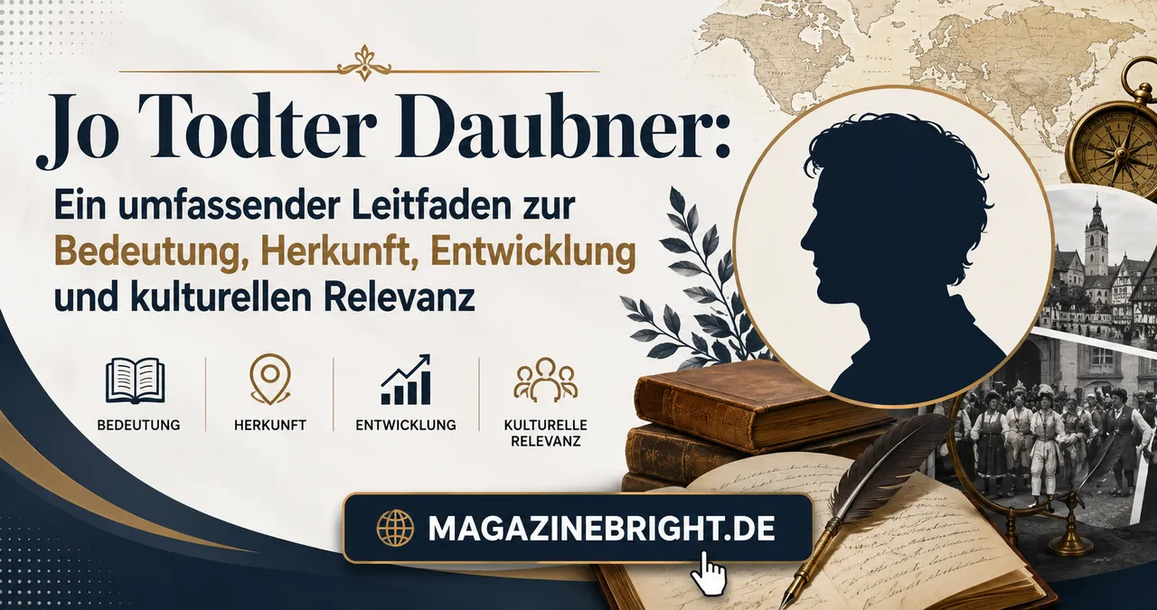 Jo Todter Daubner: Ein umfassender Leitfaden zur Bedeutung, Herkunft, Entwicklung und kulturellen Relevanz