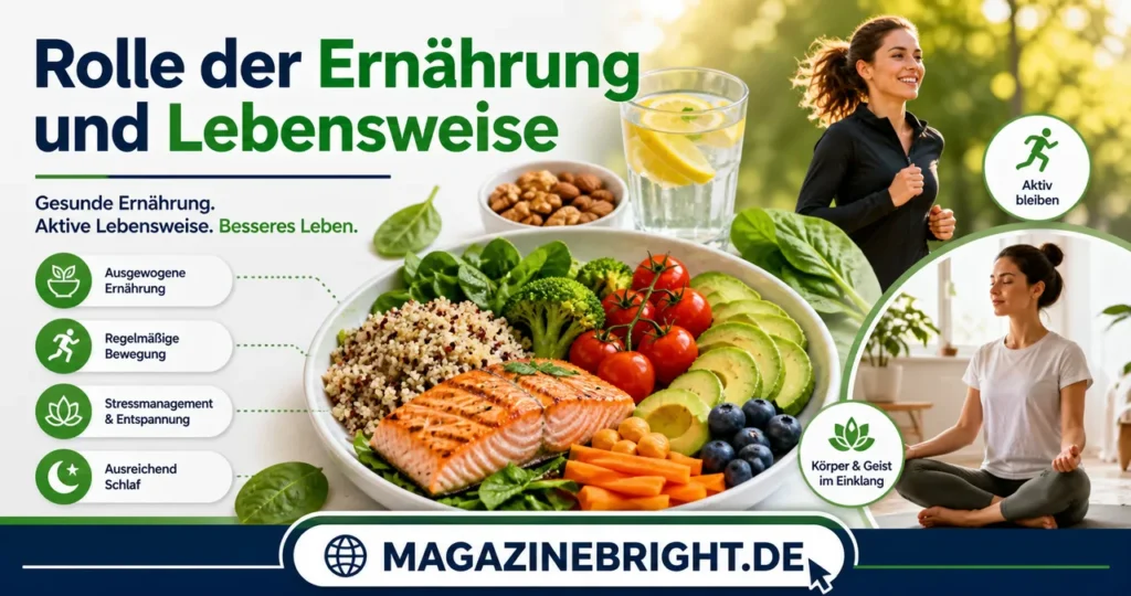 Rolle der Ernährung und Lebensweise