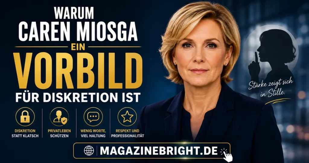 Warum Caren Miosga ein Vorbild für Diskretion ist