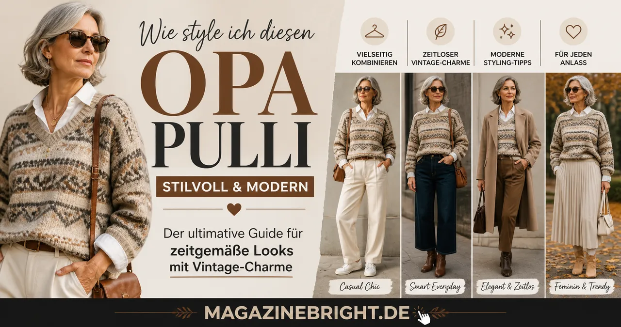 Wie style ich diesen Opa Pulli stilvoll und modern – Der ultimative Guide für zeitgemäße Looks mit Vintage-Charme