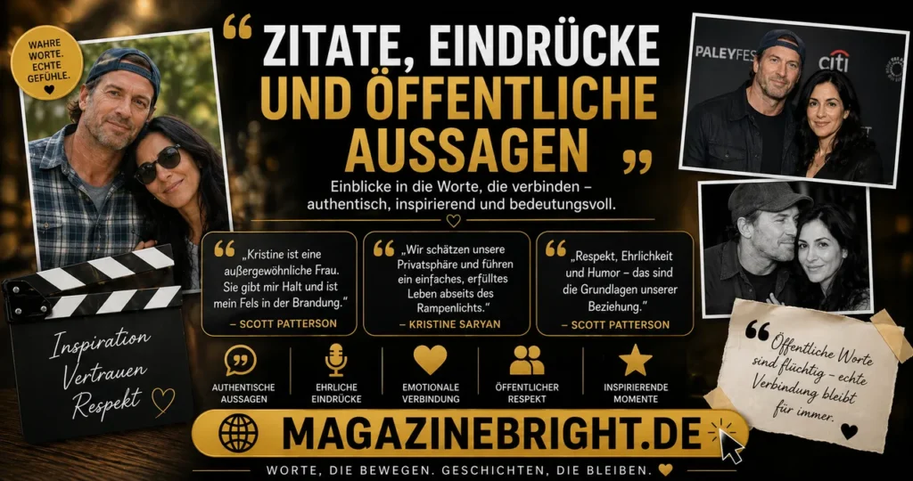 Kristine Saryan: Ein umfassender Blick auf das Leben, die Karriere und die persönliche Geschichte der zurückhaltenden Schauspielerin und Ehefrau von Scott Patterson 3 Zitate, Eindrücke und öffentliche Aussagen