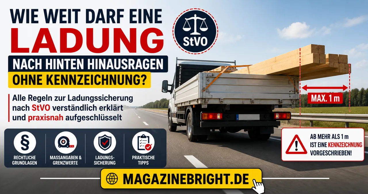 wie weit darf eine ladung nach hinten hinausragen ohne kennzeichnung – Alle Regeln zur Ladungssicherung nach StVO verständlich erklärt und praxisnah aufgeschlüsselt